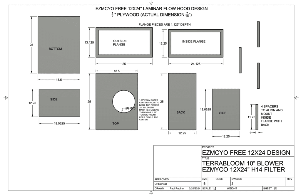 How to build a 12x24" laminar flow hood by ezmyco