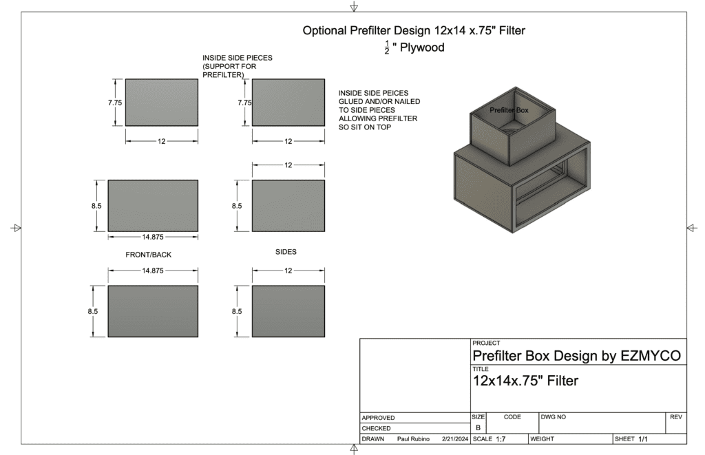 Free laminar flow hood design pre-filter box how to build your own 12x24